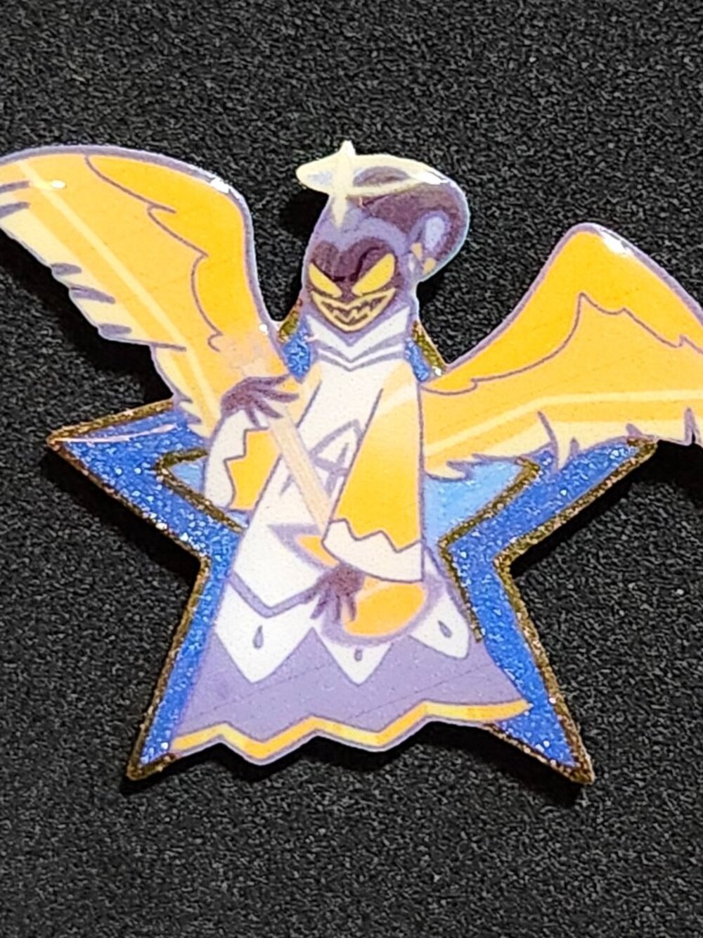 Adam Glitter Pin - Hazbin Hotel